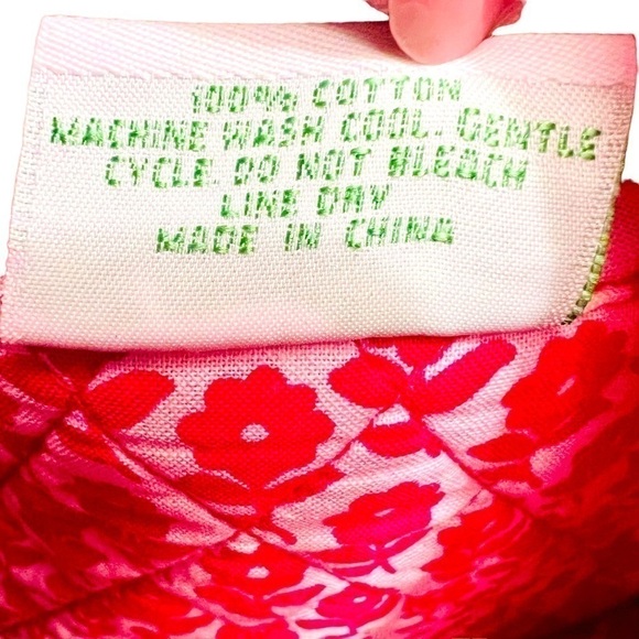 Vera Bradley Twirly Birds Mandy Shoulder Bag Purse Pink & White Swirly Floral - Picture 12 of 15